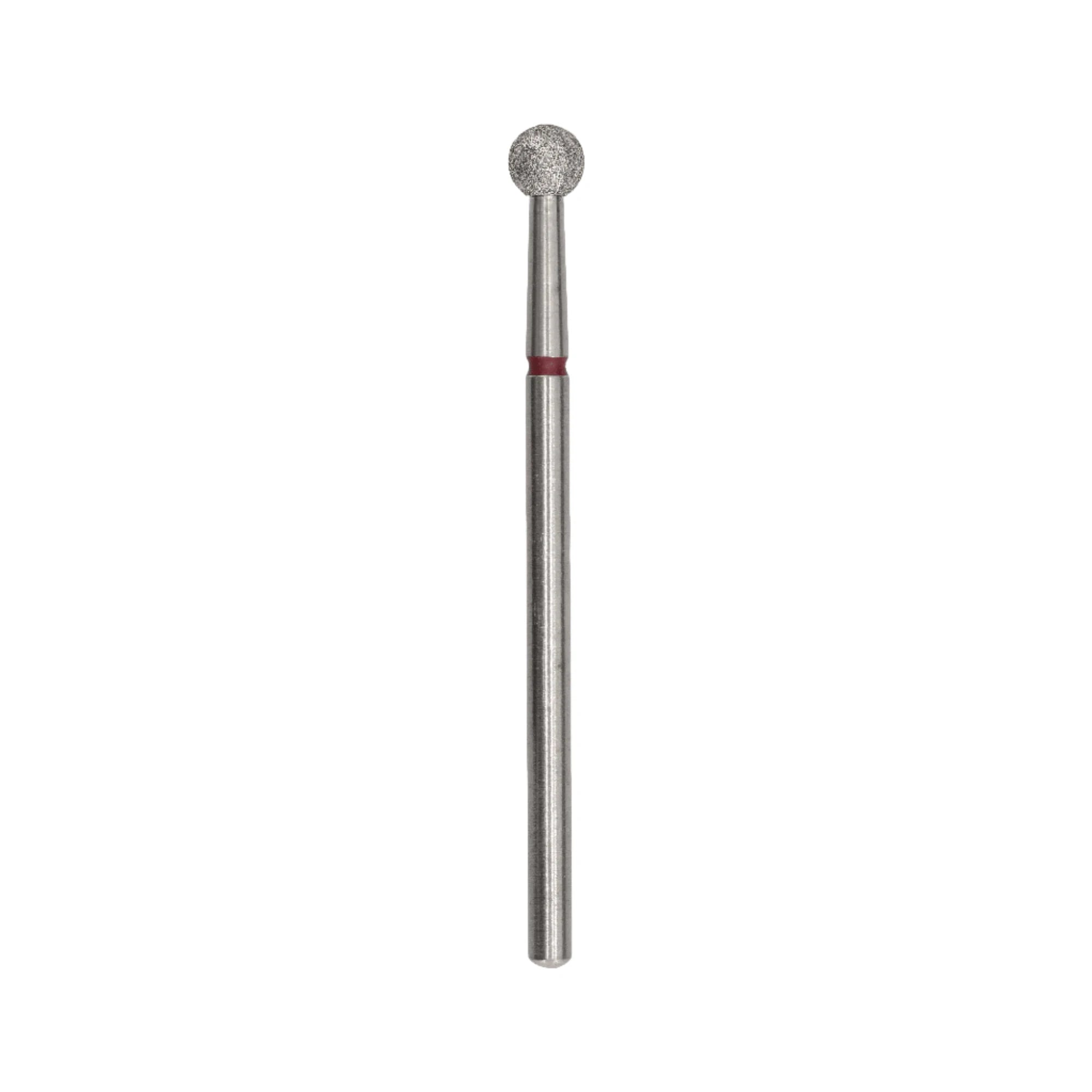 Afilara Diamond Nail Drill Bit - "Ball" - Red 4mm.