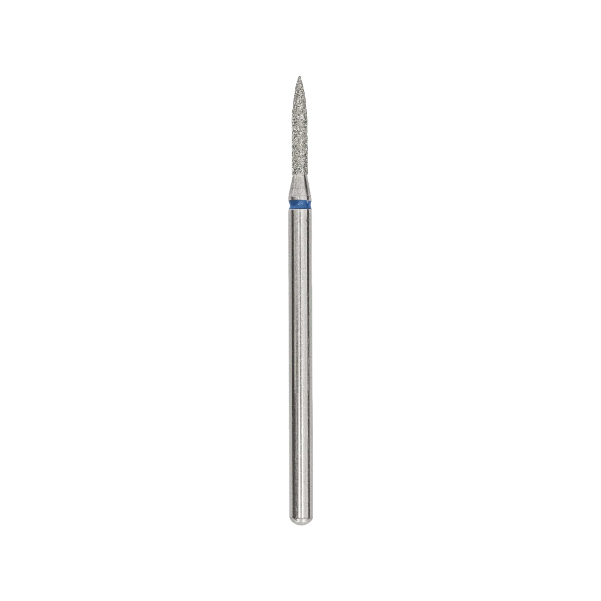 Afilara Diamond Nail Drill Bit - Pointed Flame - Blue 1.6mm.