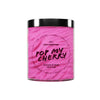 Pop My Cherry Sugar Scrub – 300ml vegan exfoliator with juicy cherry scent and creamy texture.