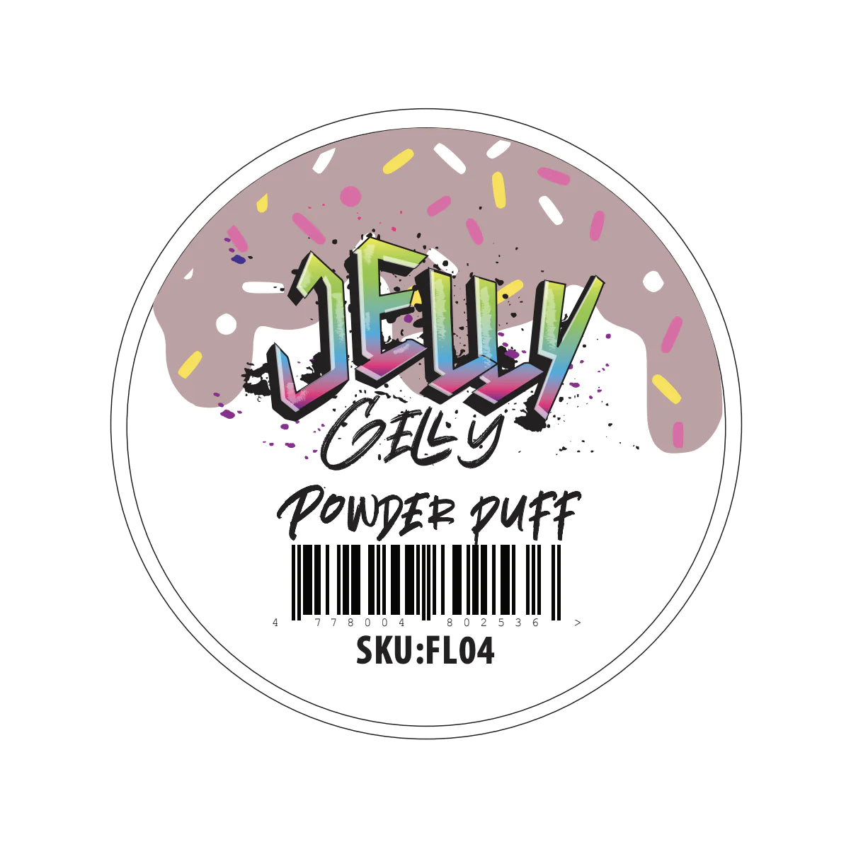 Jelly Gelly Self-Leveling Gel Fluffy Powder Puff 40ml bottle. A viscous, powder puff colored gel for nail sculpting, extensions, and strengthening.