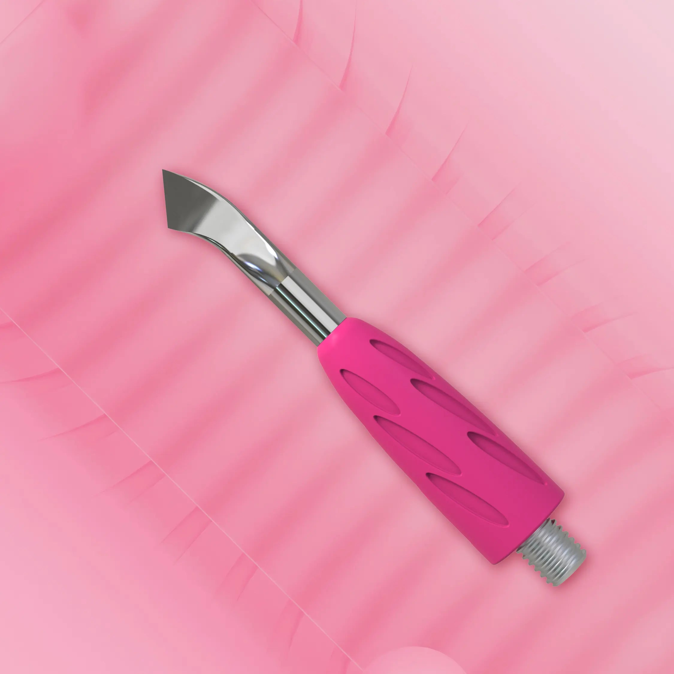 Combo UNIQ 14 Bent Blade – professional cuticle lifter with stainless steel and a hypoallergenic grip.