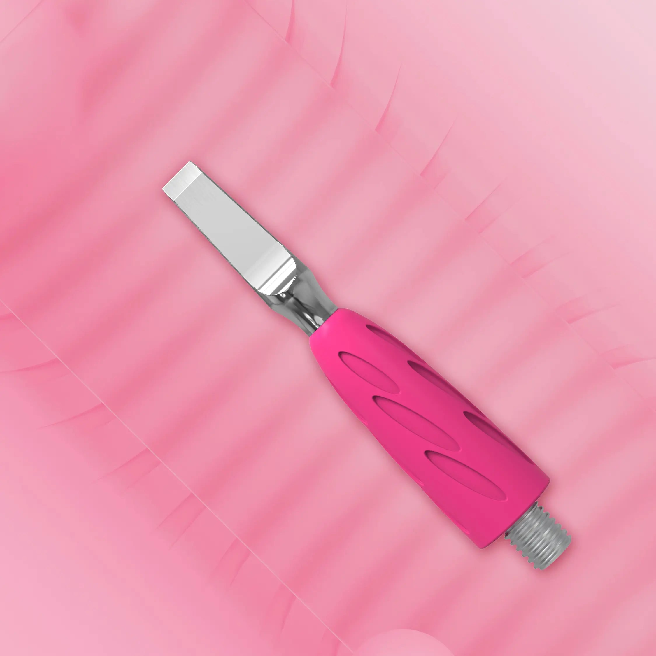 Combo UNIQ 15 Straight Blade – professional cuticle lifter with stainless steel and a hypoallergenic grip.