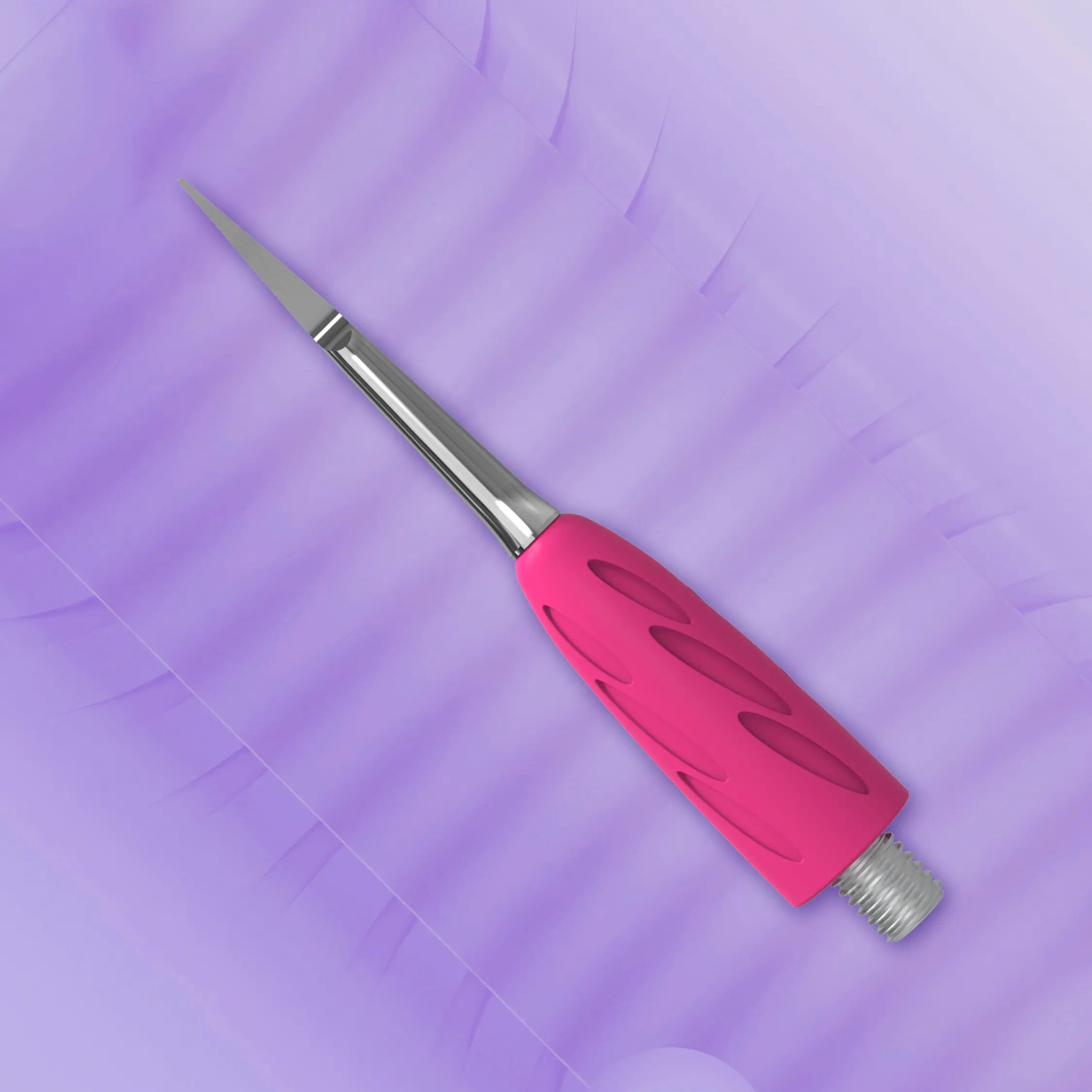 Combo UNIQ 34 Toenail Cleaner – stainless steel pedicure tool for cleaning under toenails and periungual space with an ergonomic silicone grip.