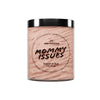 Mommy Issues Sugar Scrub – 300ml vegan exfoliator with floral scent and nourishing texture.