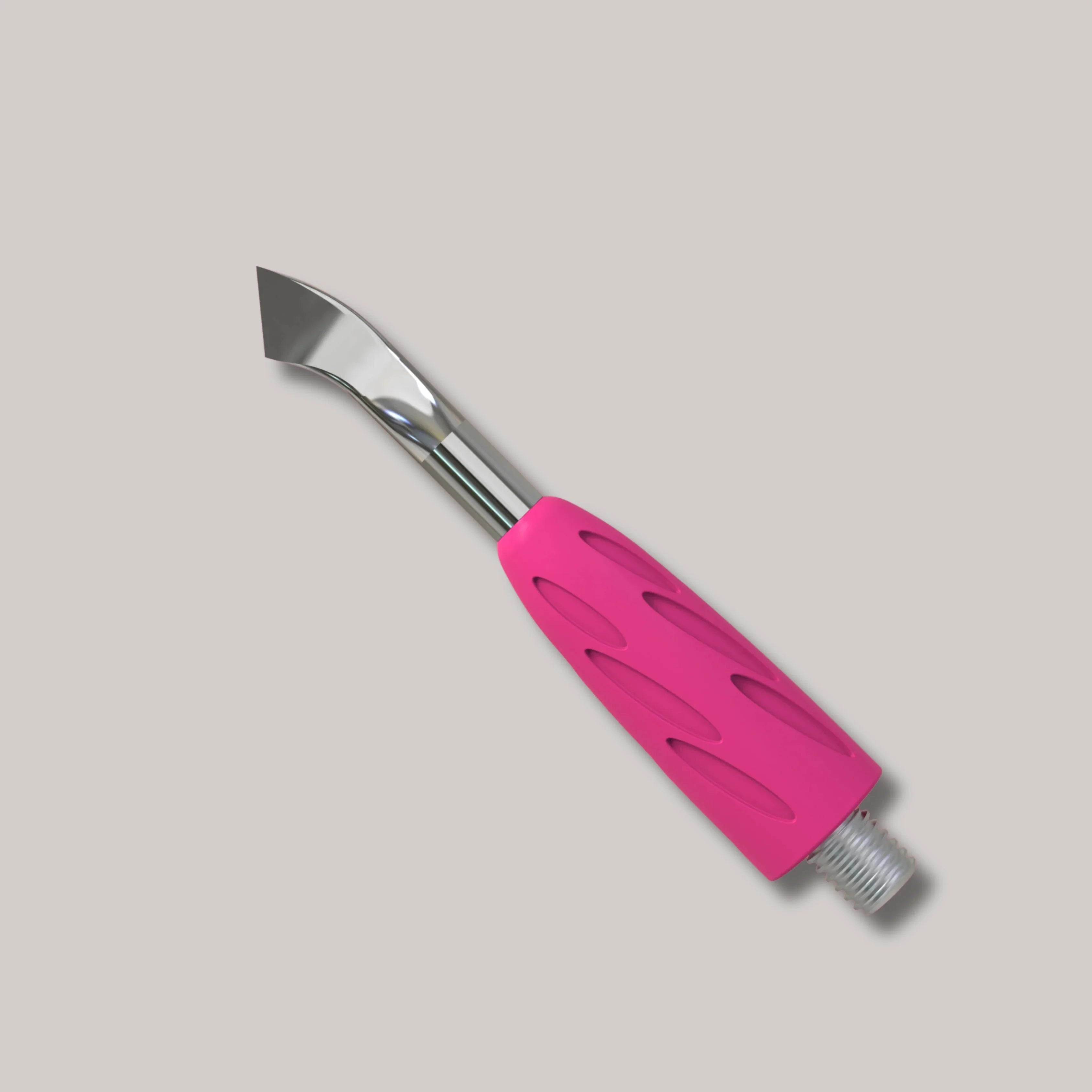 Combo UNIQ 14 Bent Blade – professional cuticle lifter with stainless steel and a hypoallergenic grip.