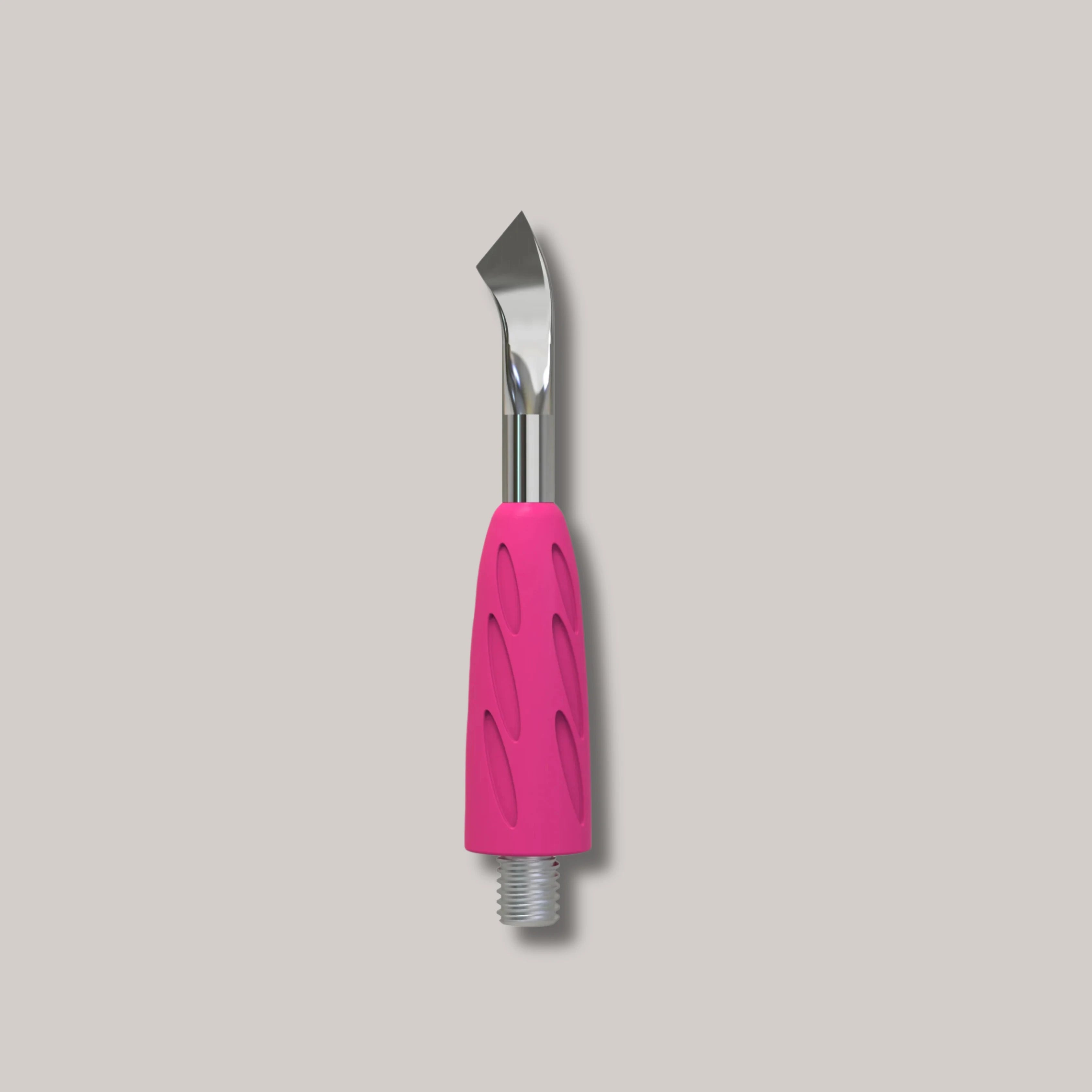 Combo UNIQ 14 Bent Blade – professional cuticle lifter with stainless steel and a hypoallergenic grip.