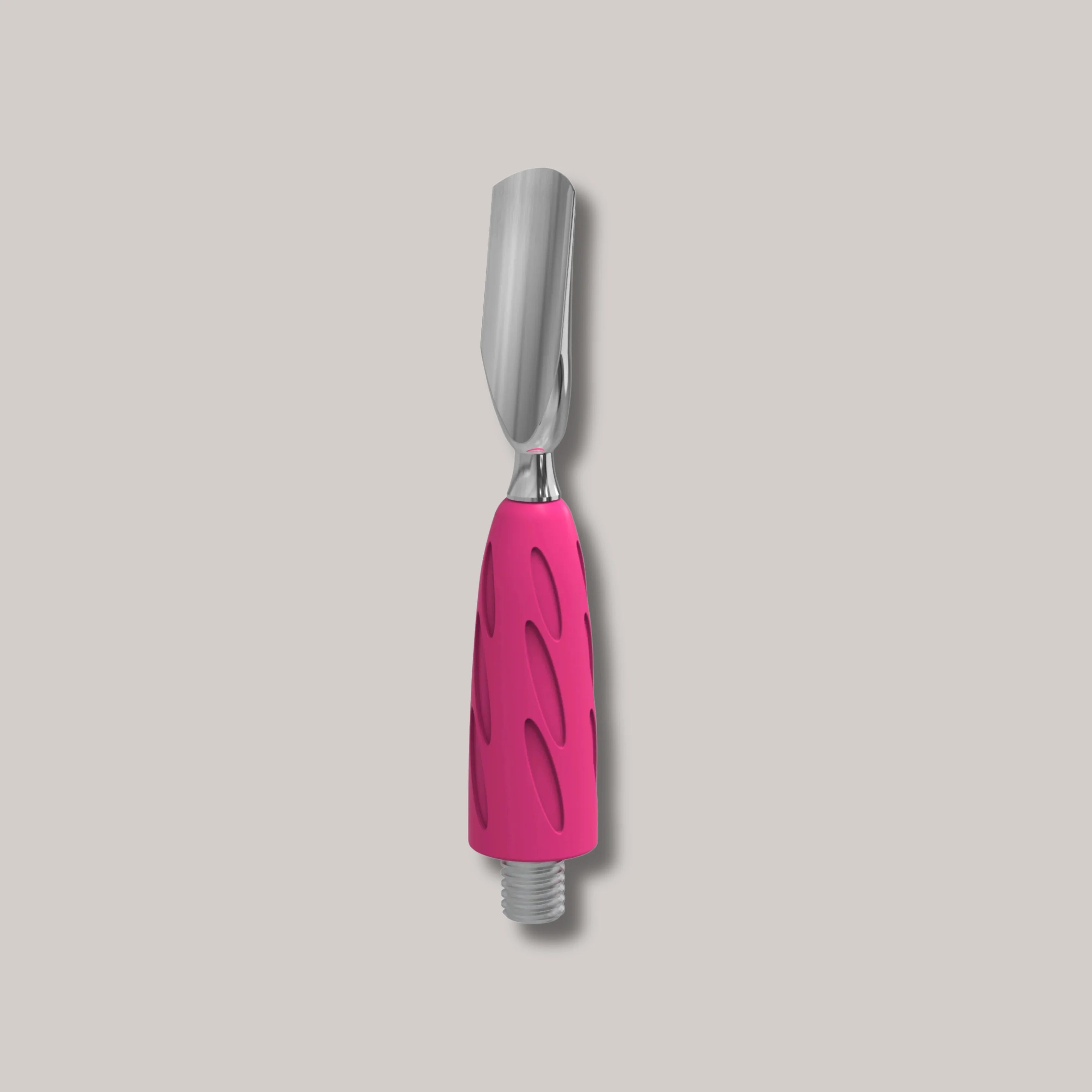 Combo UNIQ 16 Rounded Narrow Pusher – professional cuticle pusher with stainless steel and a hypoallergenic grip.
