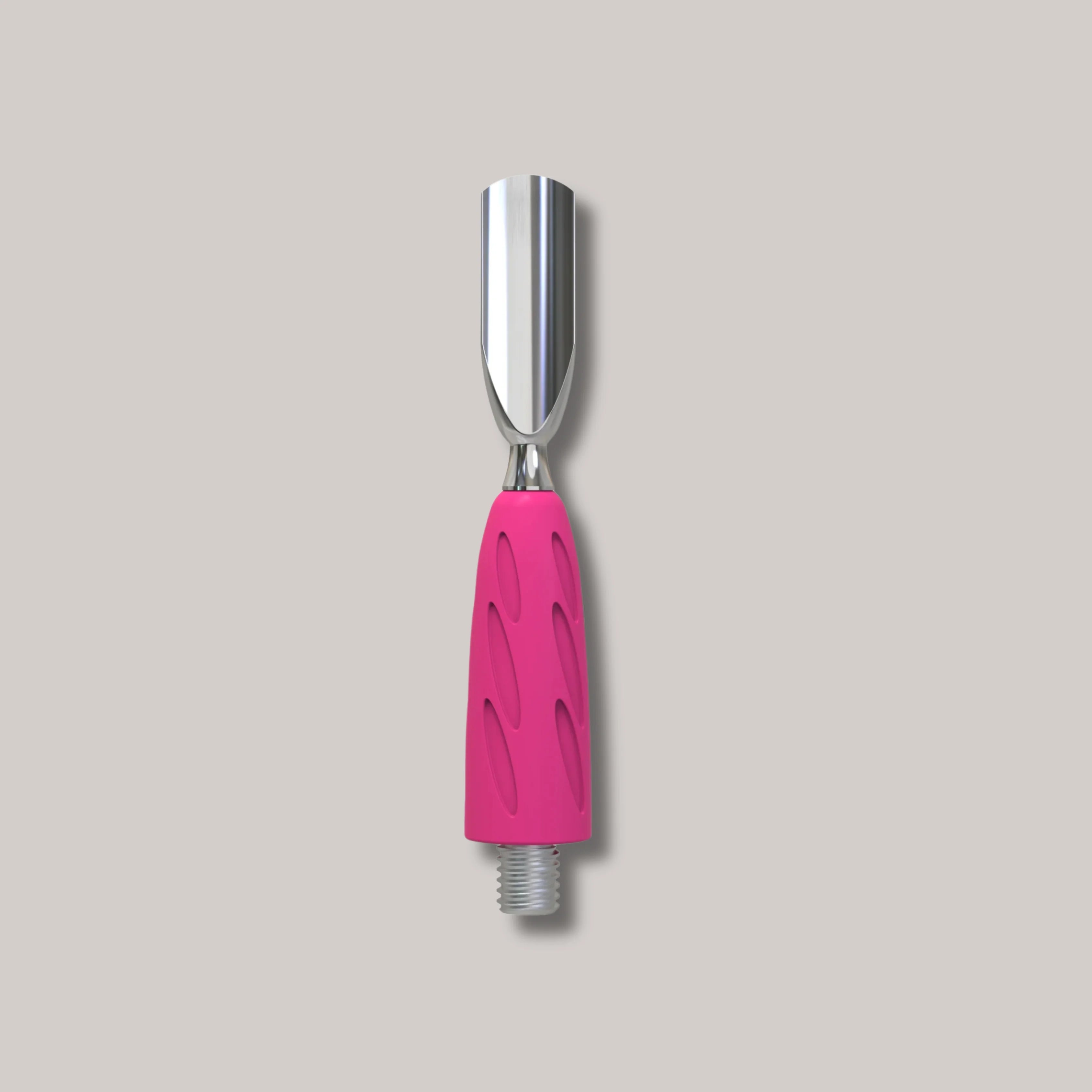 Combo UNIQ 16 Rounded Narrow Pusher – professional cuticle pusher with stainless steel and a hypoallergenic grip.