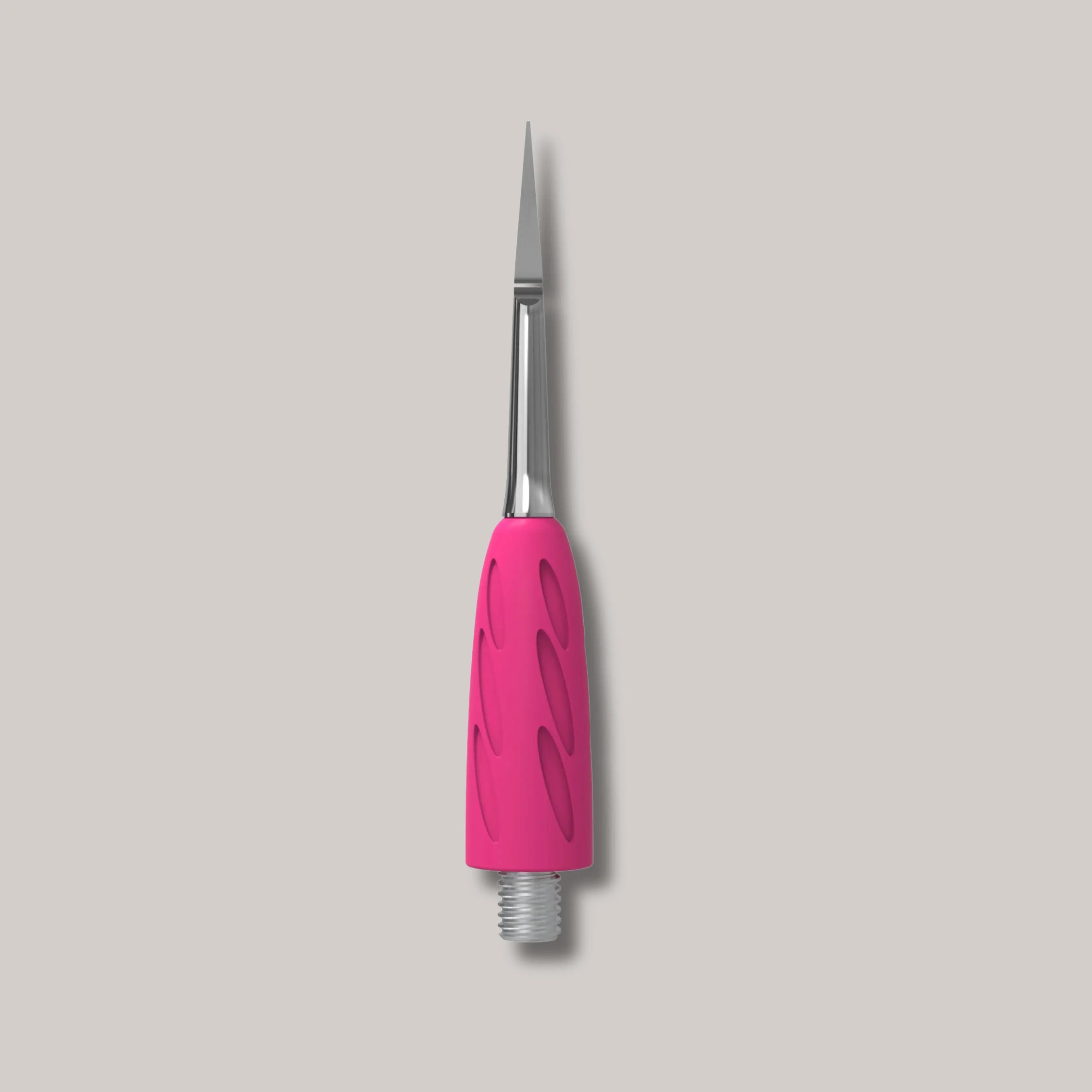 Combo UNIQ 34 Toenail Cleaner – stainless steel pedicure tool for cleaning under toenails and periungual space with an ergonomic silicone grip.