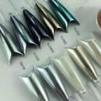 Magnetic cat eye light band and high-shine chrome finish closeup