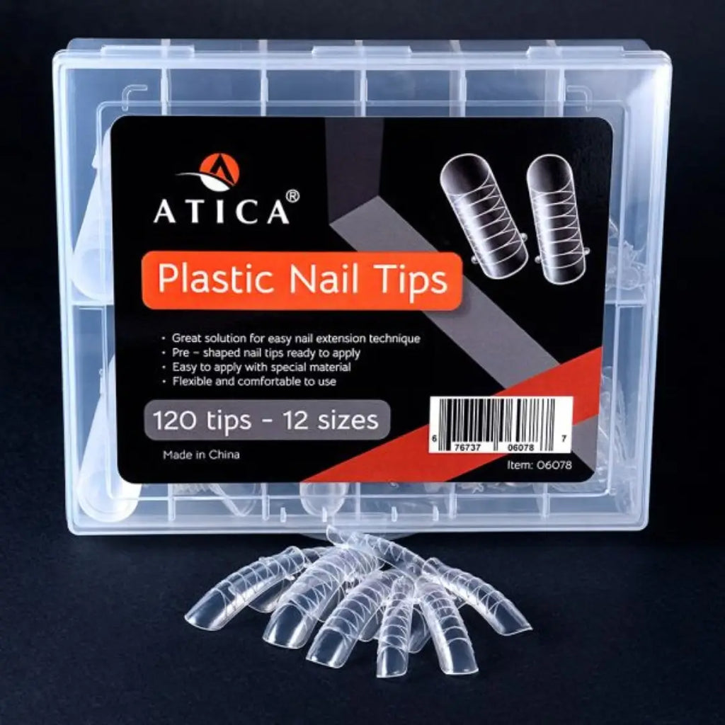 Reusable Square Nail Forms – 120 pcs · professional plastic nail extension forms for PolyGel or builder gel.
