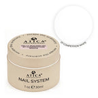 Atica Gel*Ly Sculpting Gel Competition White 30ml – intense white sculpting gel in a black jar.
