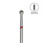 Afilara Diamond Nail Drill Bit Ball Red 3.3mm