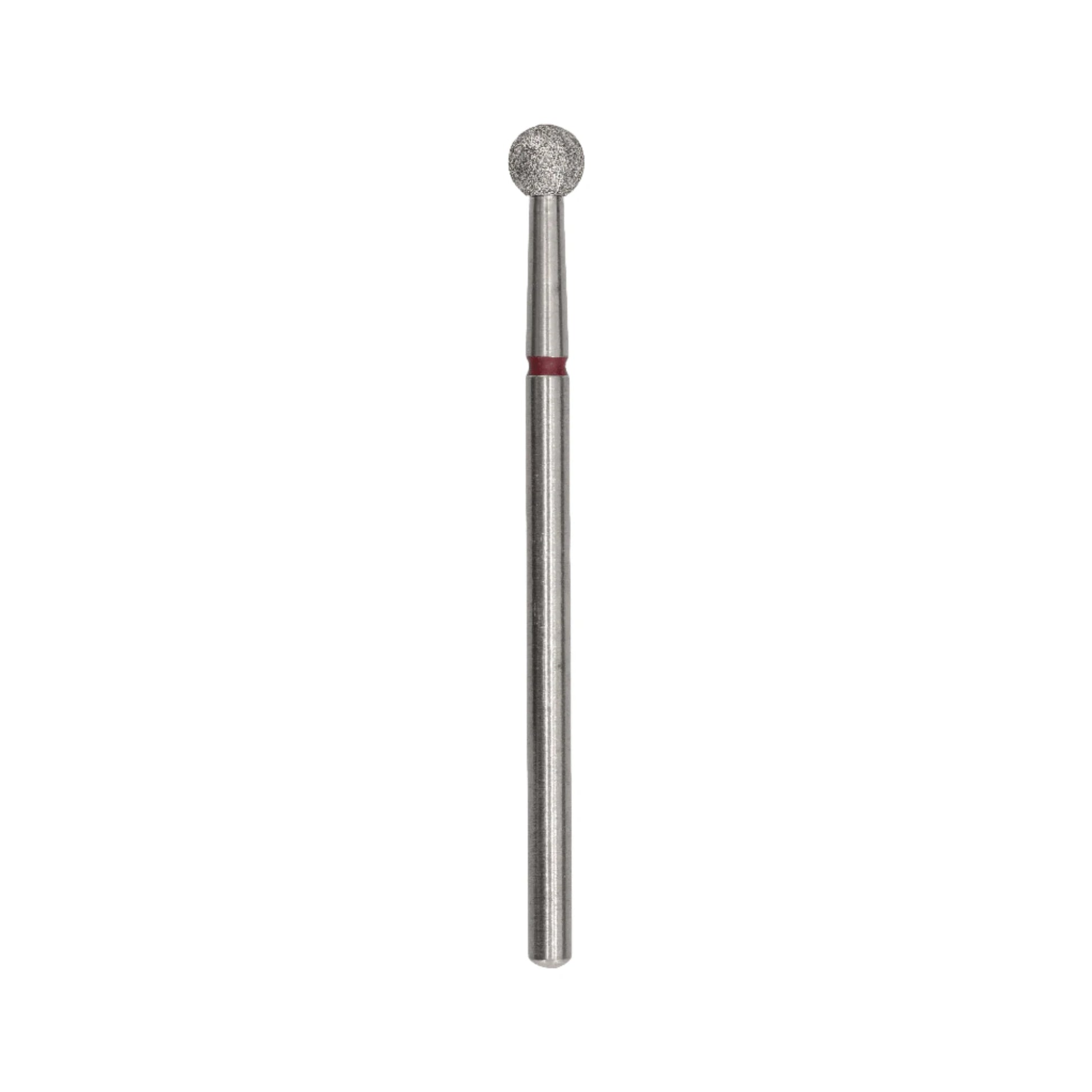 Afilara Diamond Nail Drill Bit - "Ball" - Red 4mm.