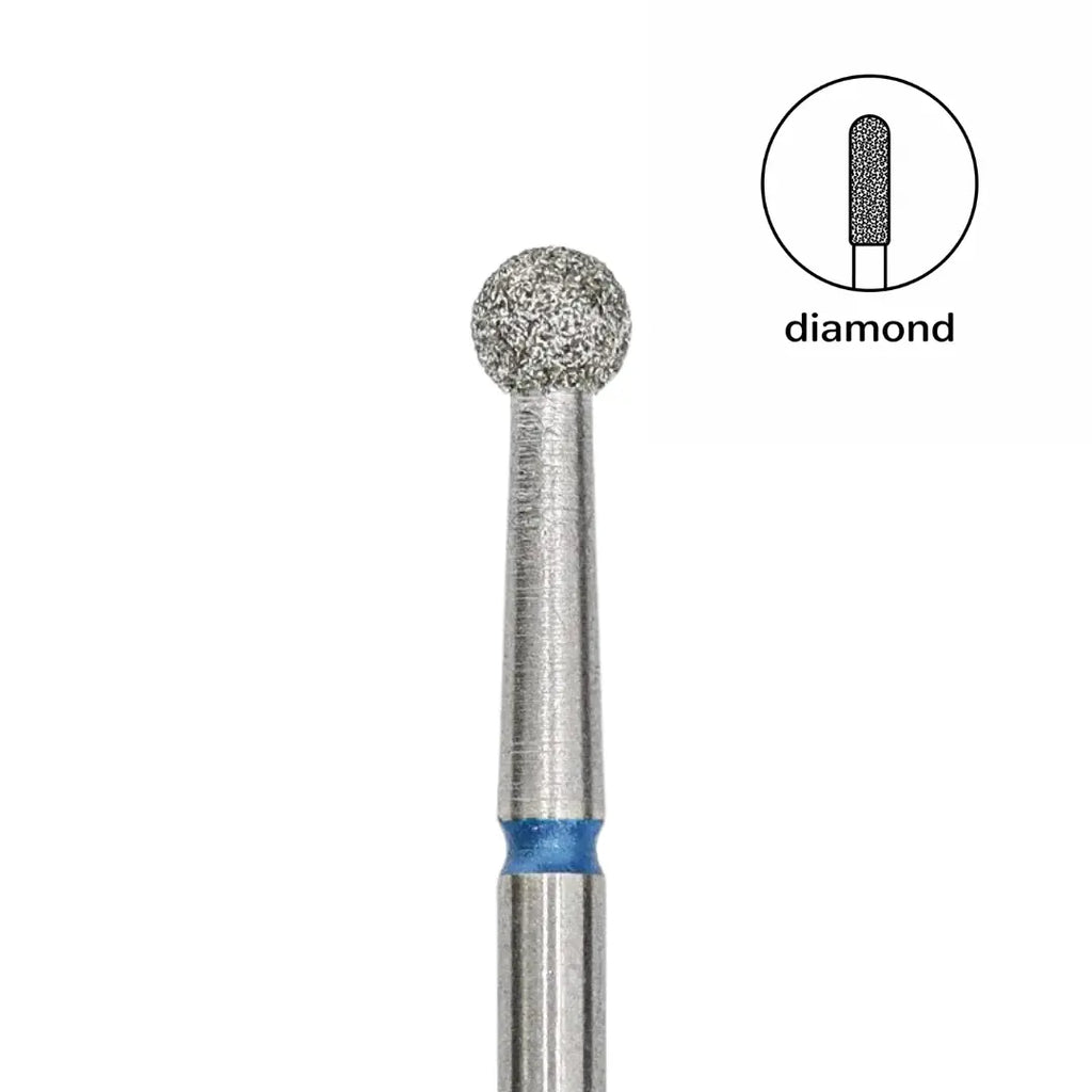 Afilara Diamond Nail Drill Bit Ball Blue 3.3mm
