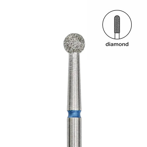 Afilara Diamond Nail Drill Bit Ball Blue 3.3mm