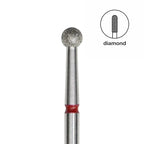 Afilara Diamond Nail Drill Bit Ball Red 3.3mm