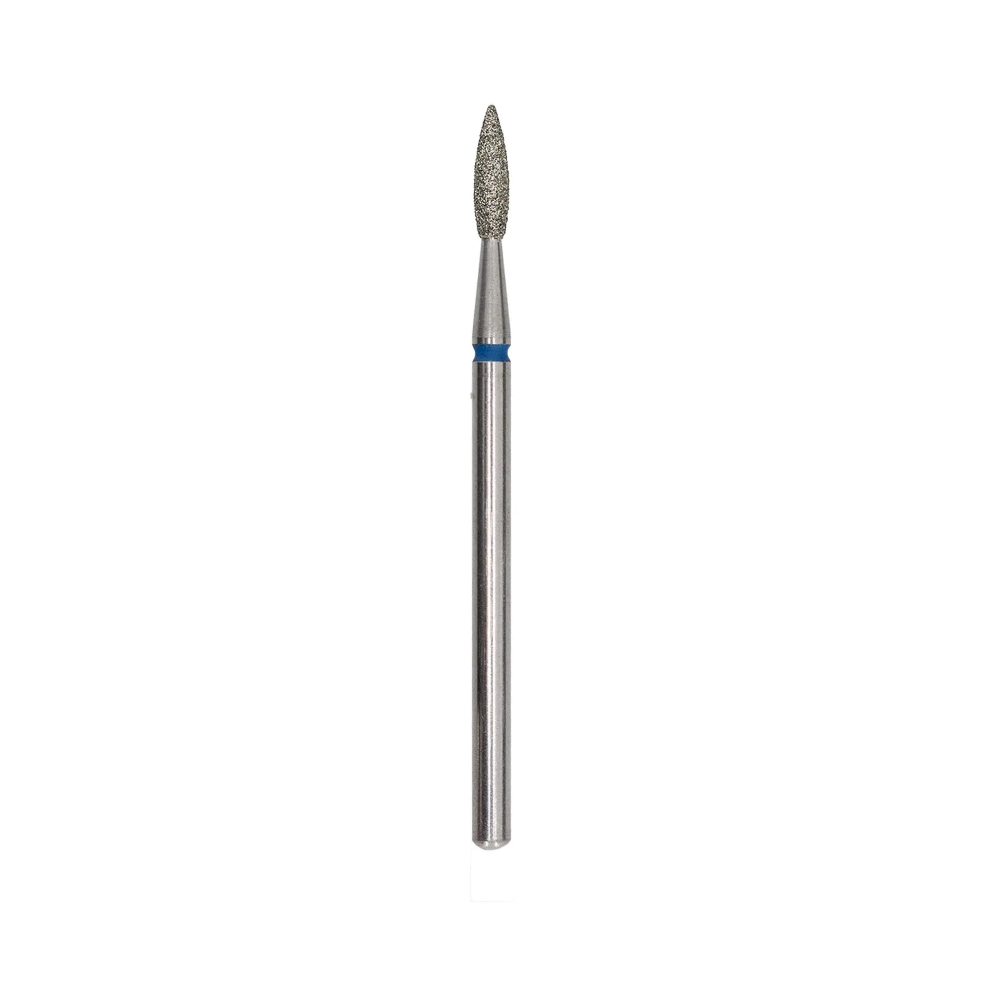 Afilara Diamond Nail Drill Bit - Pointed Flame - Blue 1.8mm.