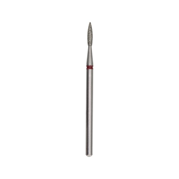 Afilara Diamond Nail Drill Bit - Pointed Flame - Red 2.3mm.