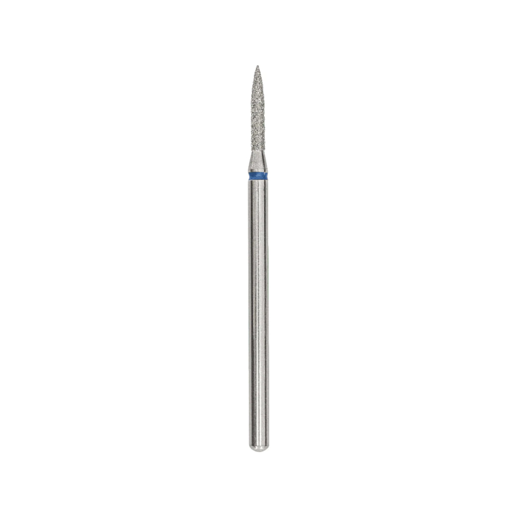 Afilara Diamond Nail Drill Bit - Pointed Flame - Blue 1.6mm.