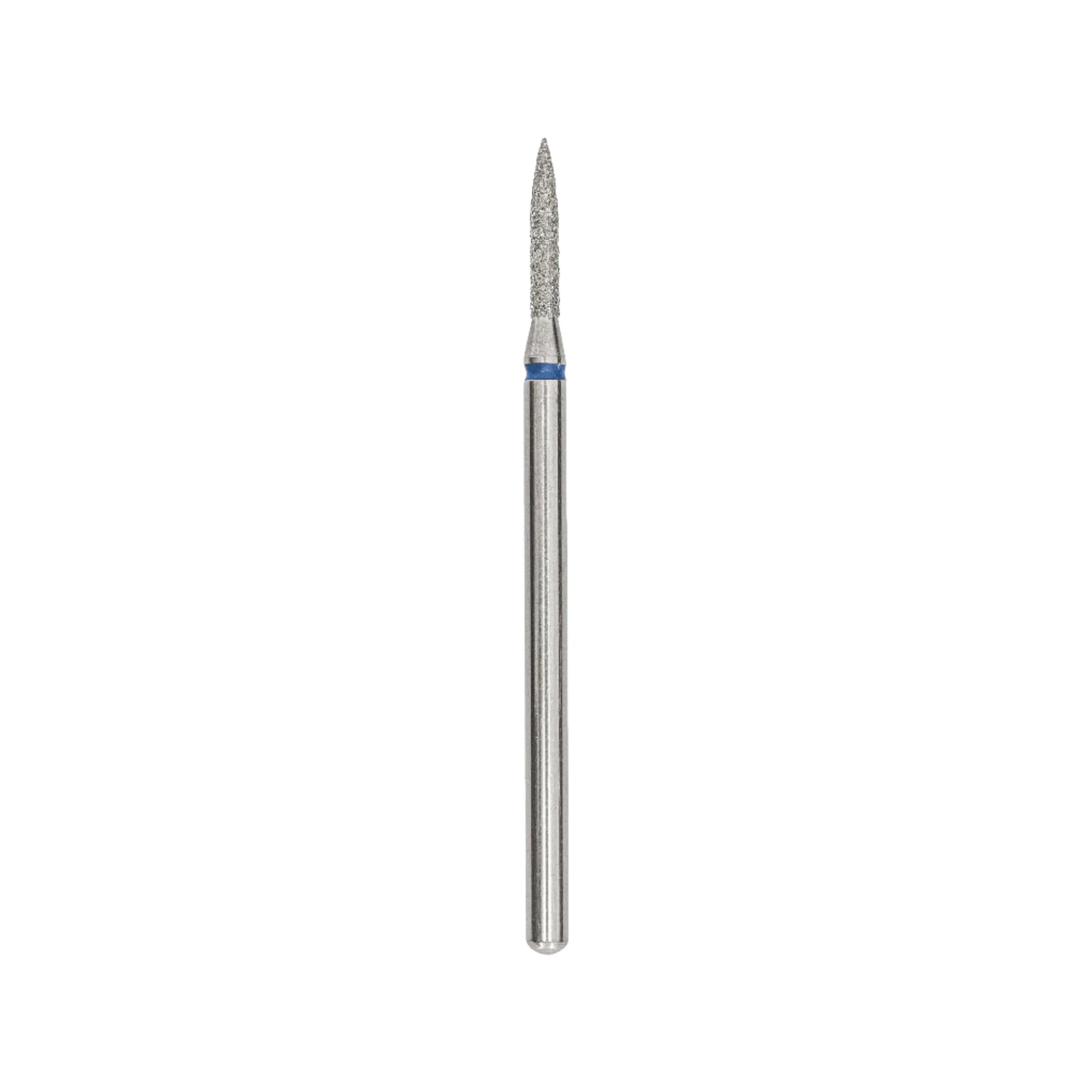Afilara Diamond Nail Drill Bit - Pointed Flame - Blue 1.6mm.