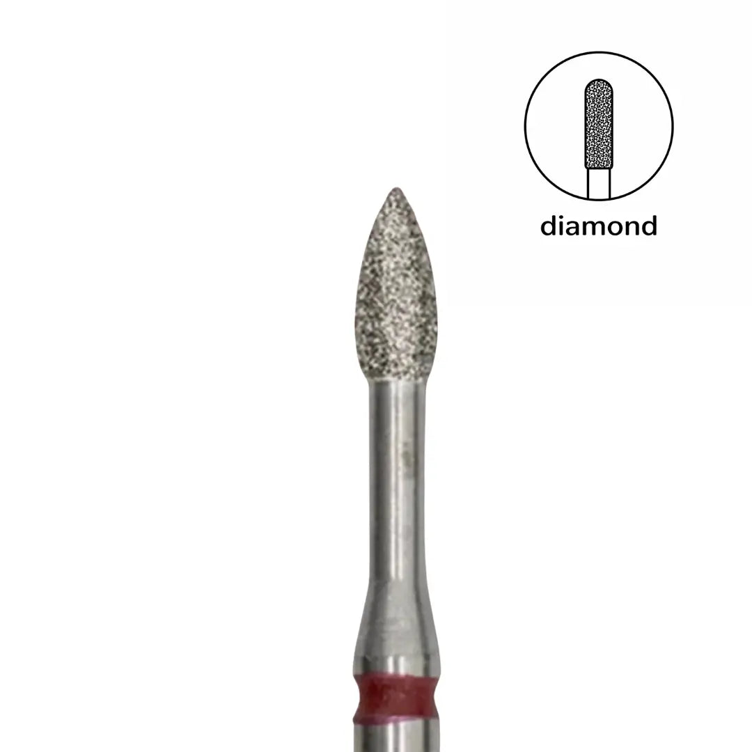 Afilara Diamond Nail Drill Bit - Bullet Red (2.3mm)