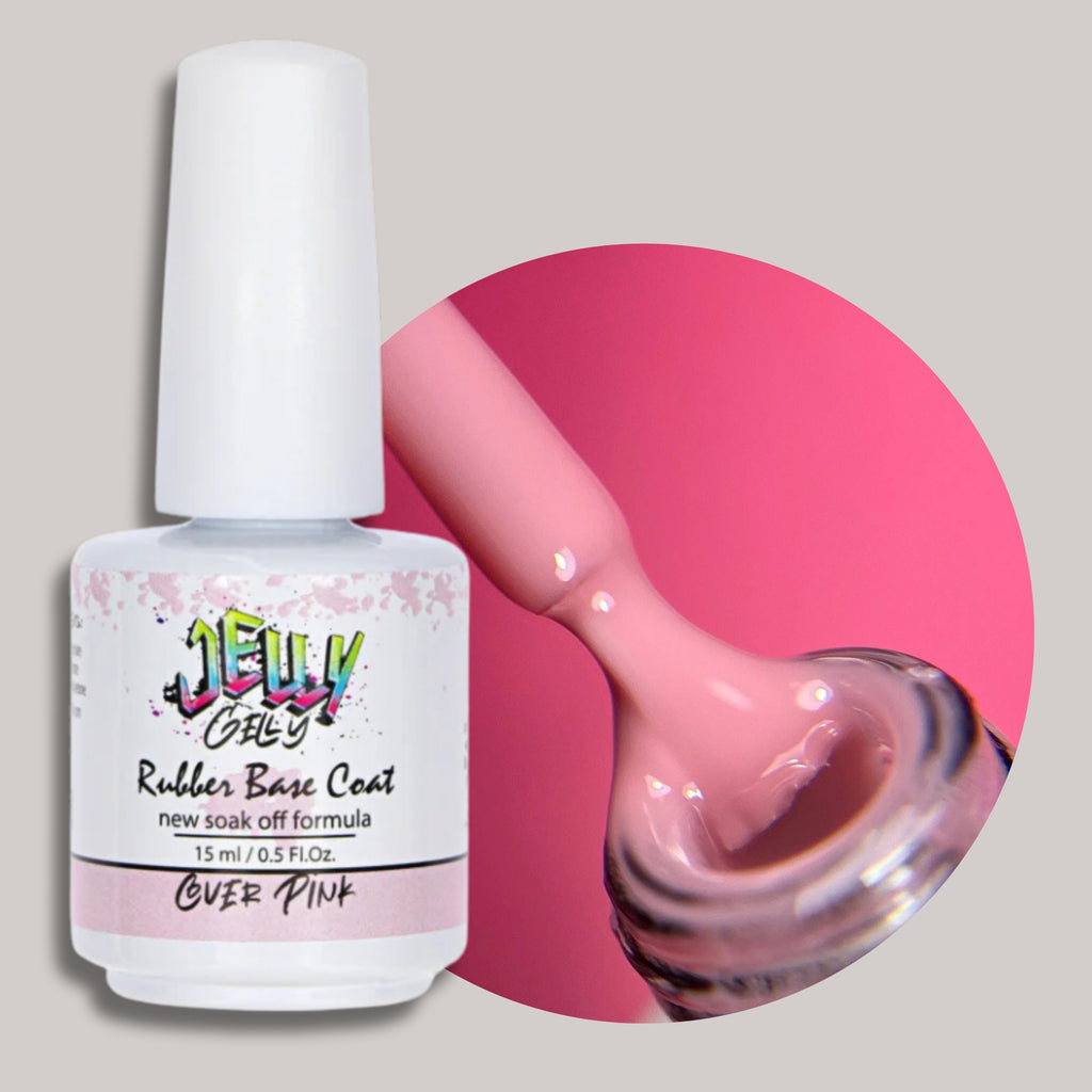 Jelly Gelly Rubber Base Coat Bottle
"Jelly Gelly Rubber Base Coat Cover Pink 15ml – Ideal Base for a Natural, Pink-Finished Gel Manicure"