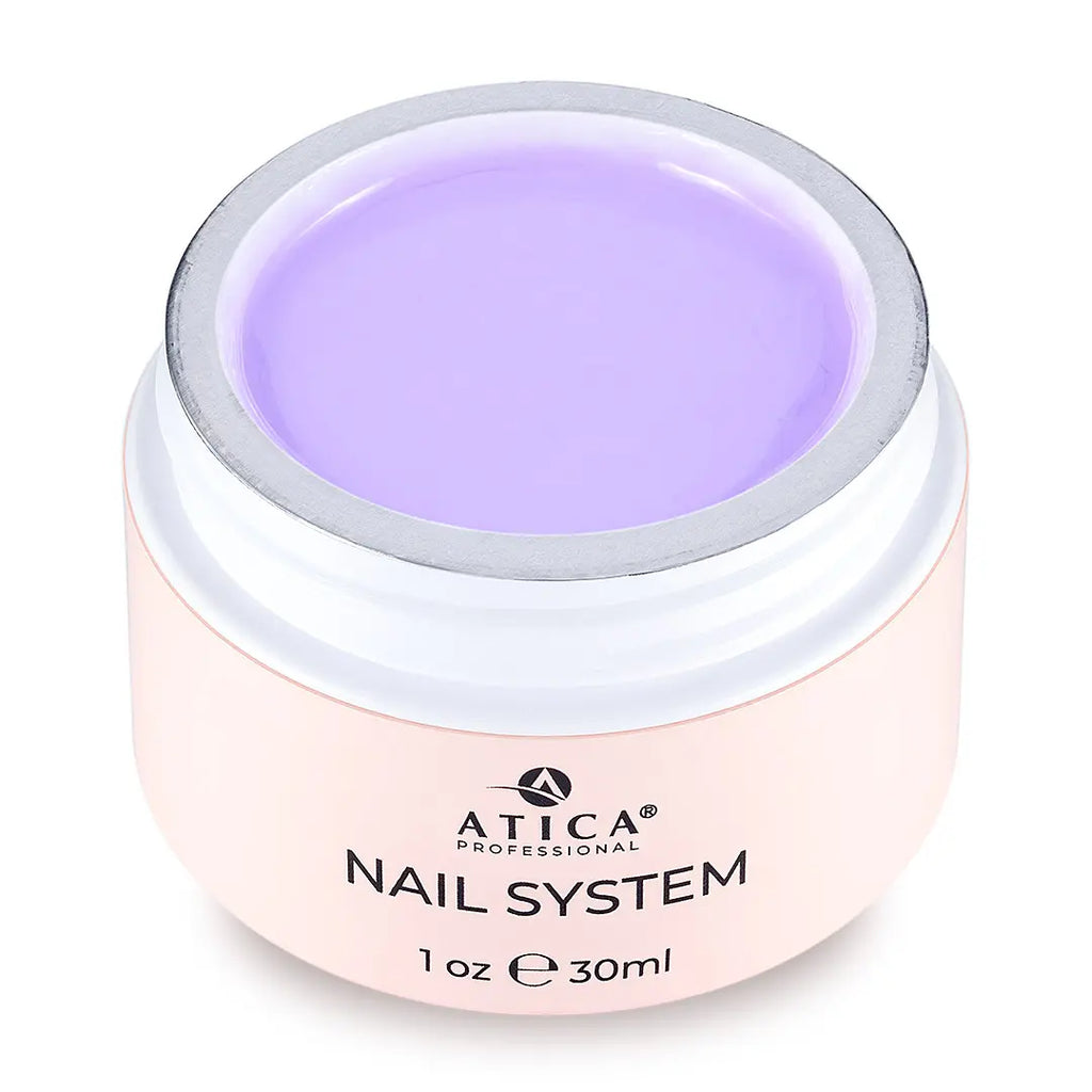 Sculpting Gel 14 Pastel Violet – 30ml jar of professional modelling gel in a pastel violet shade for natural and long-lasting manicures.