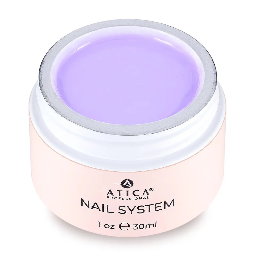 Sculpting Gel 14 Pastel Violet – 30ml jar of professional modelling gel in a pastel violet shade for natural and long-lasting manicures.