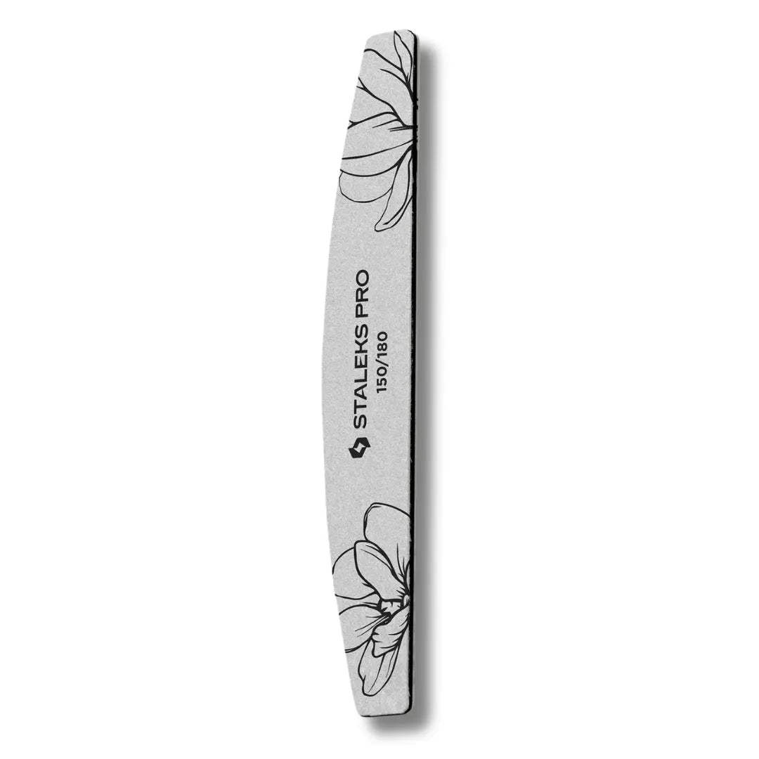 Crescent nail file EXPERT 40 – 150/180 grit, 25pcs single-use dual grit nail files for shaping and smoothing.
