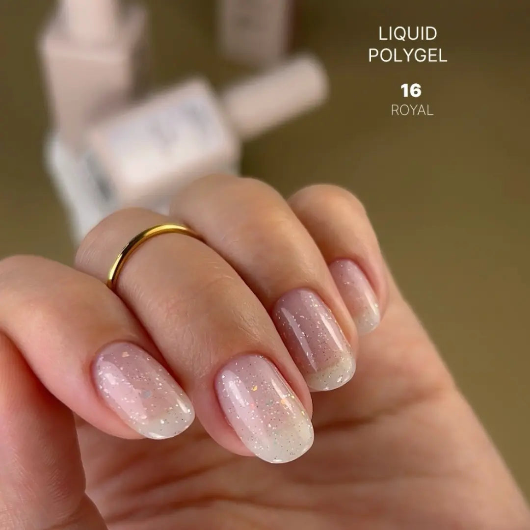 Atica Liquid Polygel ROYAL 16 – Lavender Pink Shimmer Polygel 15ml