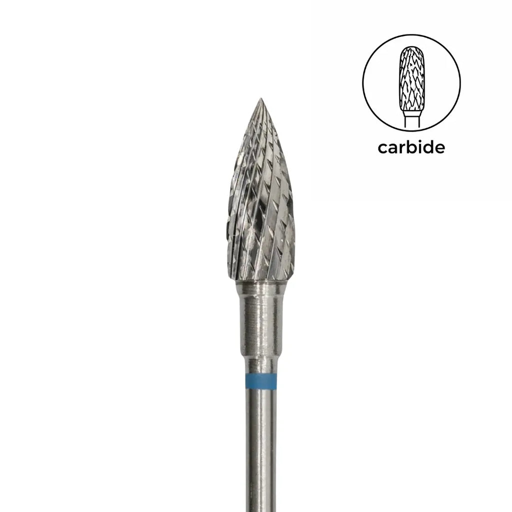 Afilara Carbide Nail Drill Bit Sharp Pine Cone Blue 5mm