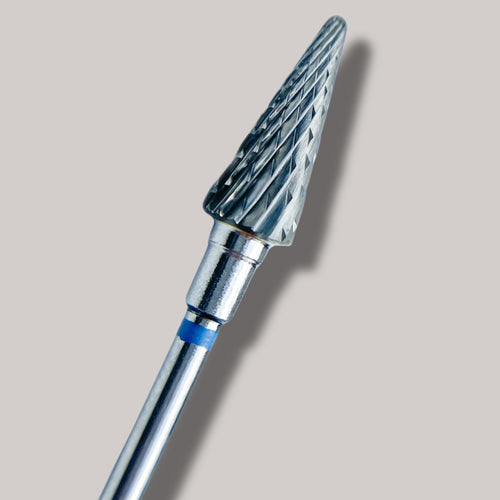 Afilara Carbide Nail Drill Bit - Cone - Blue 6mm.
