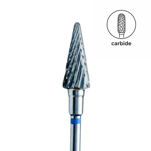 Afilara Carbide Nail Drill Bit Cone Blue 6mm