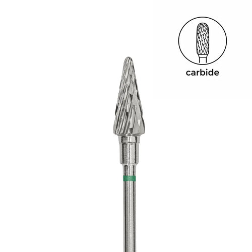 Afilara Carbide Nail Drill Bit Cone Green 6mm