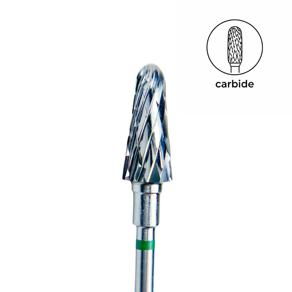 Afilara Carbide Nail Drill Bit Corn Green 6mm