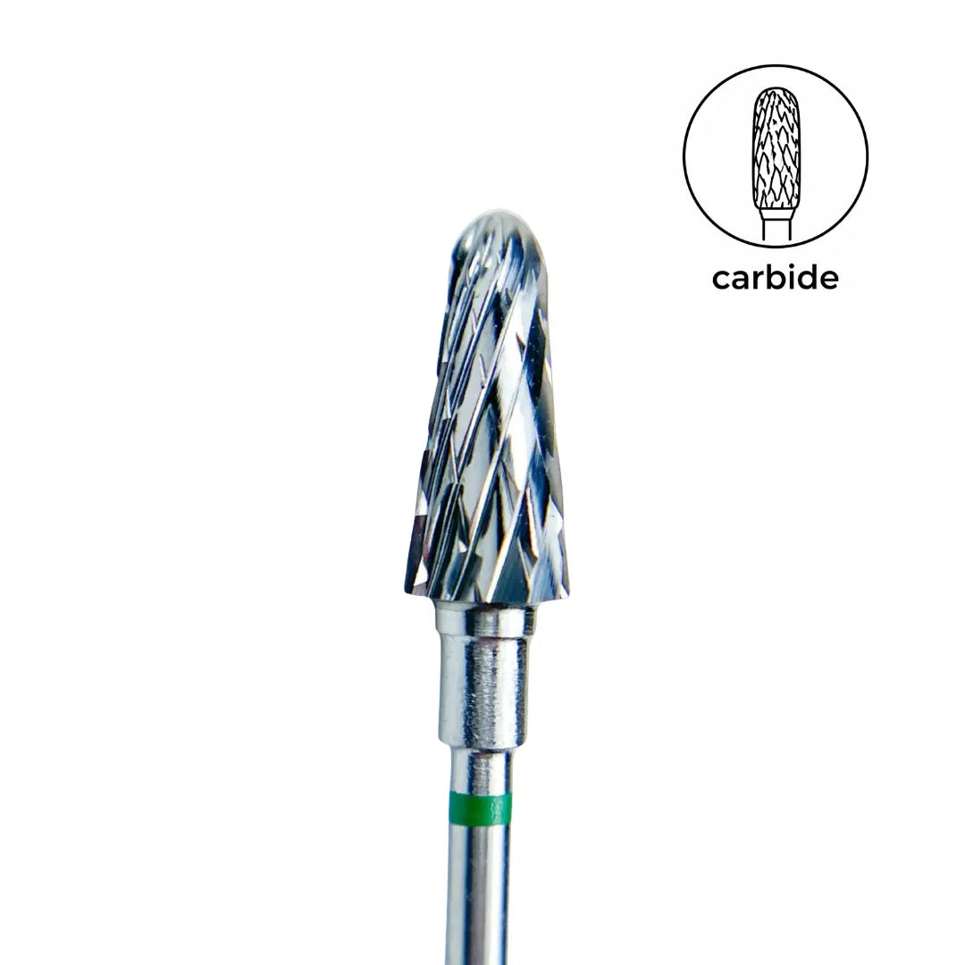 Afilara Carbide Nail Drill Bit Corn Green 6mm