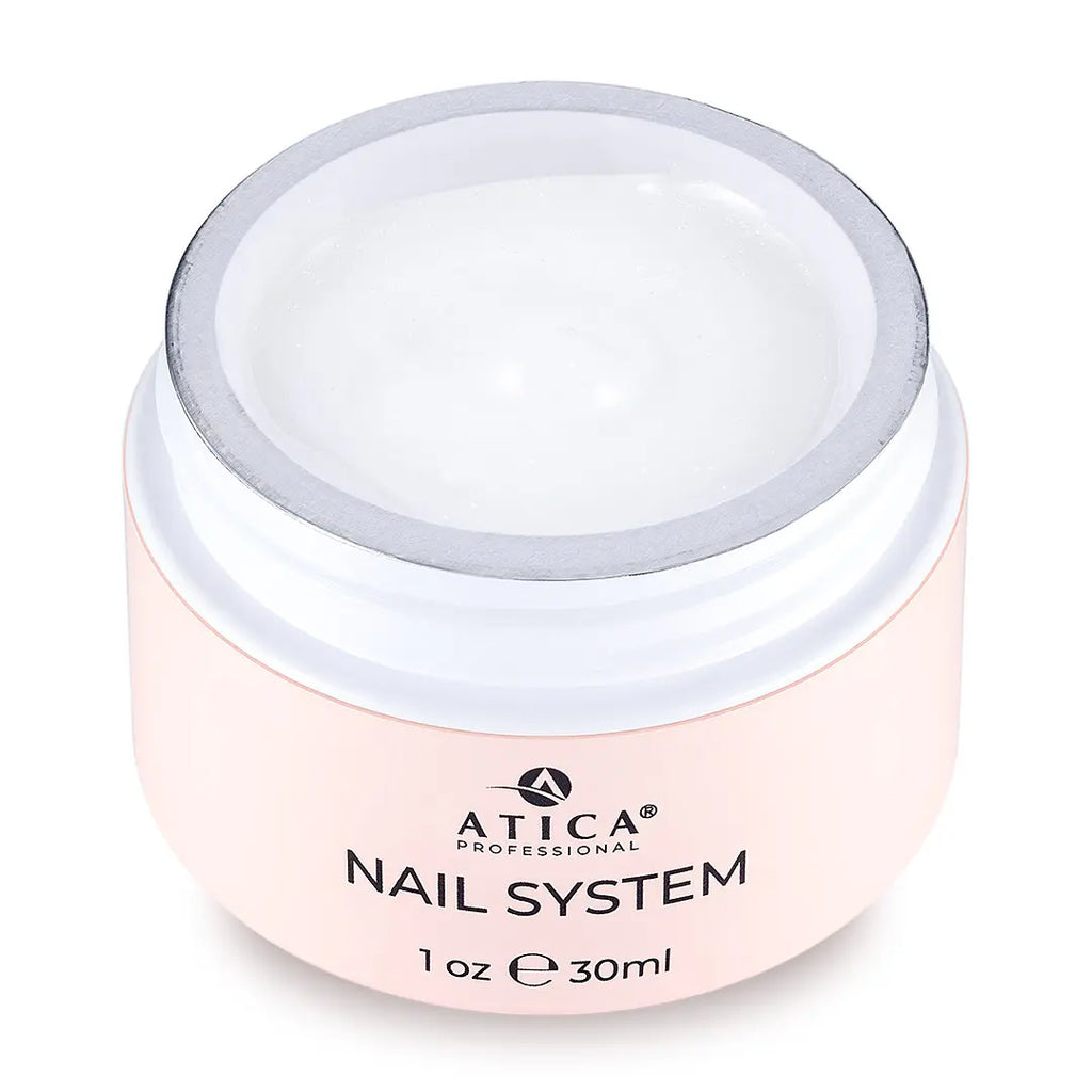 eXel Sculpting Gel – Milk Shine Shimmer 30ml soft milky builder gel with delicate shimmer for natural, luminous nails