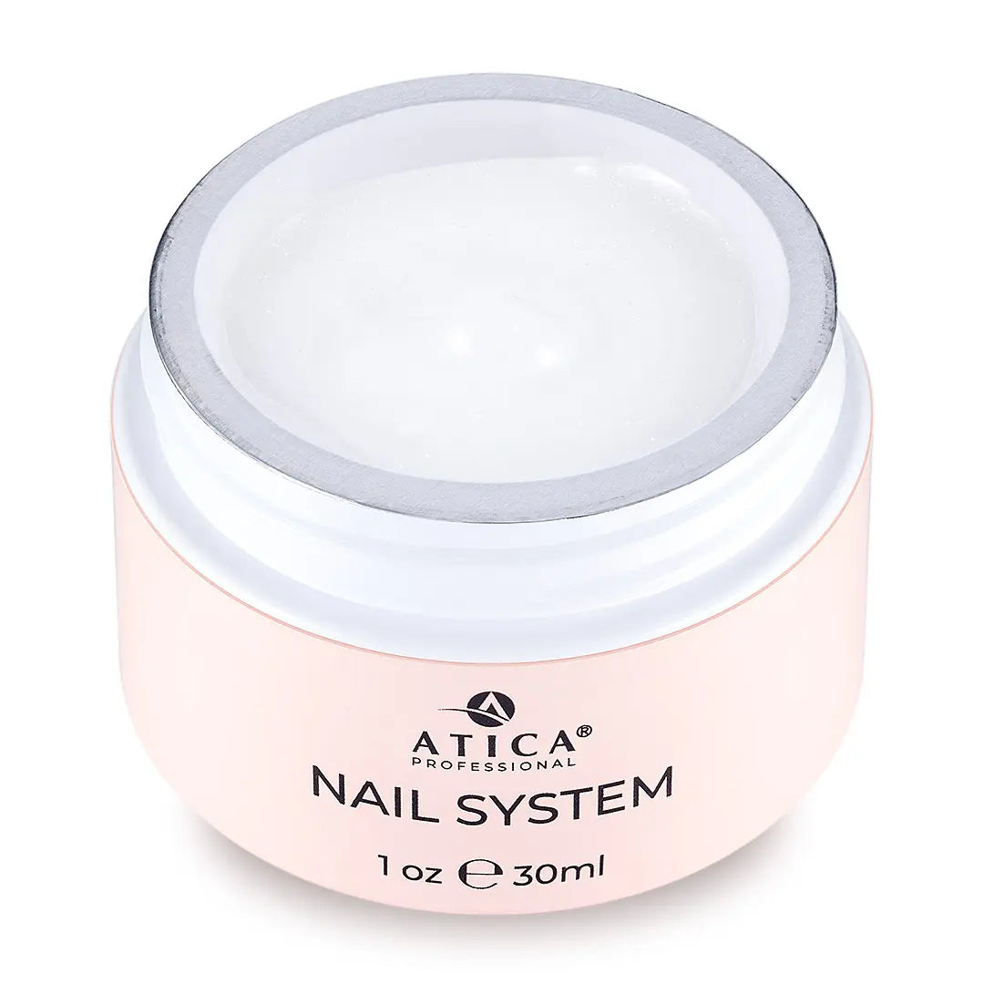 eXel Sculpting Gel – Milk Shine Shimmer 30ml soft milky builder gel with delicate shimmer for natural, luminous nails