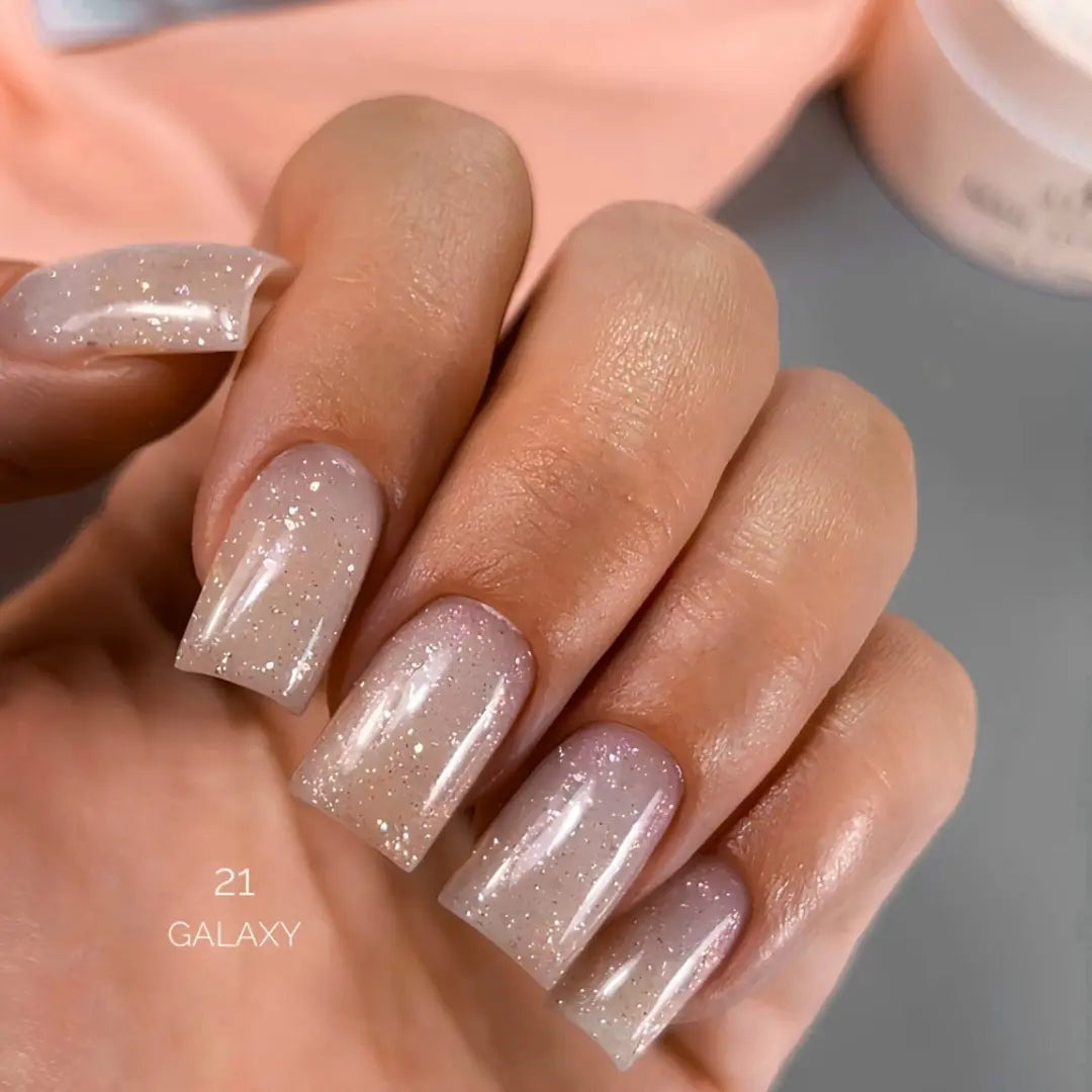 Atica Sculpting Gel 21 Galaxy – Soft Pink Shimmer Builder Gel 30ml