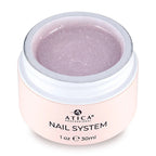 Pink gel in a jar with Atica Professional branding on a white background
