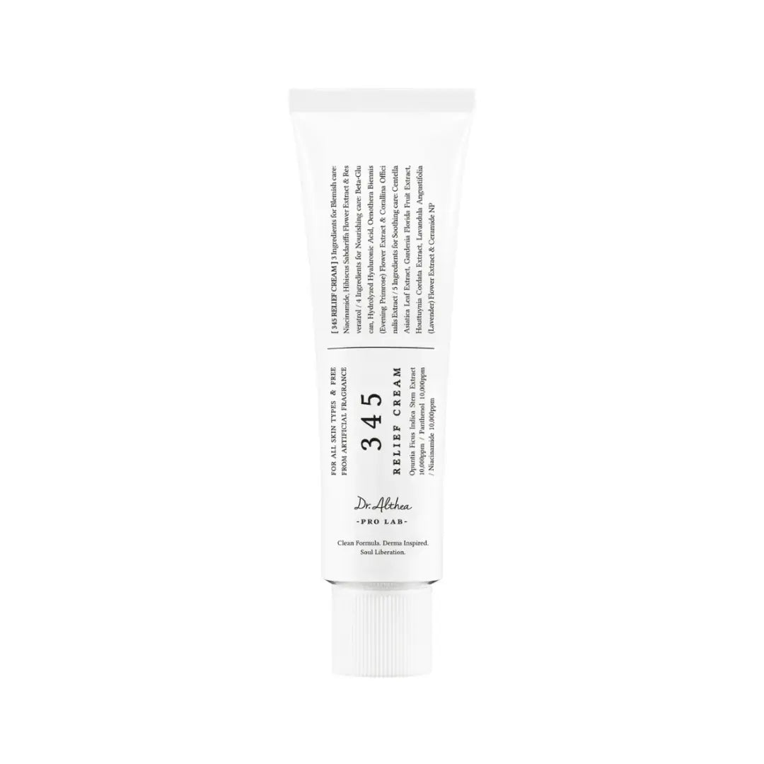 Dr Althea 345 Relief Cream soothing barrier repair moisturizer 50ml tube