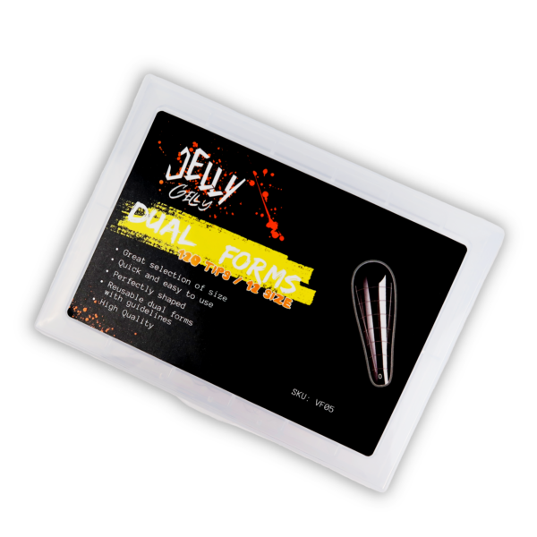 Jelly Gelly Arched Nail Extension Dual Forms.