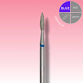 Afilara Diamond Nail Drill Bit - Pointed Flame - Blue 1.8mm.