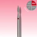 Afilara Diamond Nail Drill Bit - Pointed Flame - Red 2.1mm.