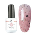 Atica Soft Base Light Gold 15ml bottle showing camouflage base gel