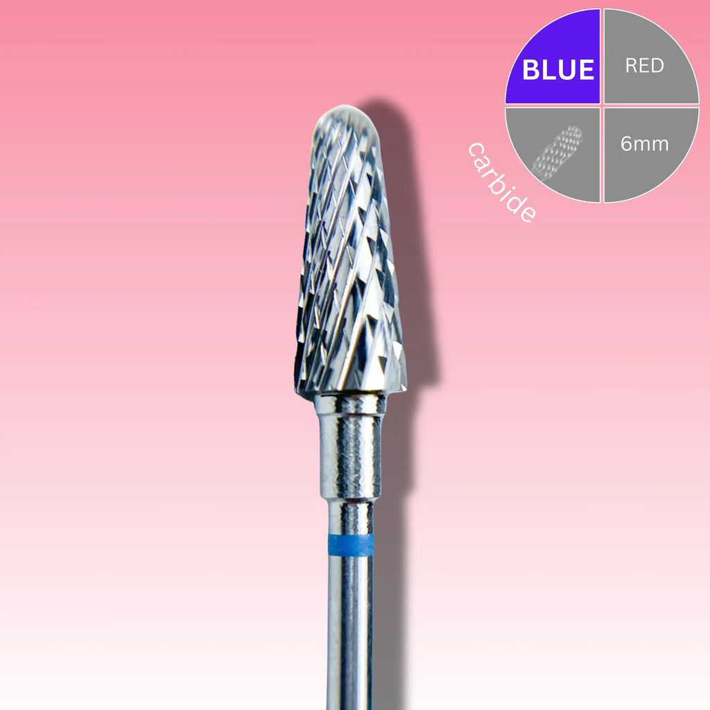 Afilara Carbide Nail Drill Bit - Corn - Blue 6mm.