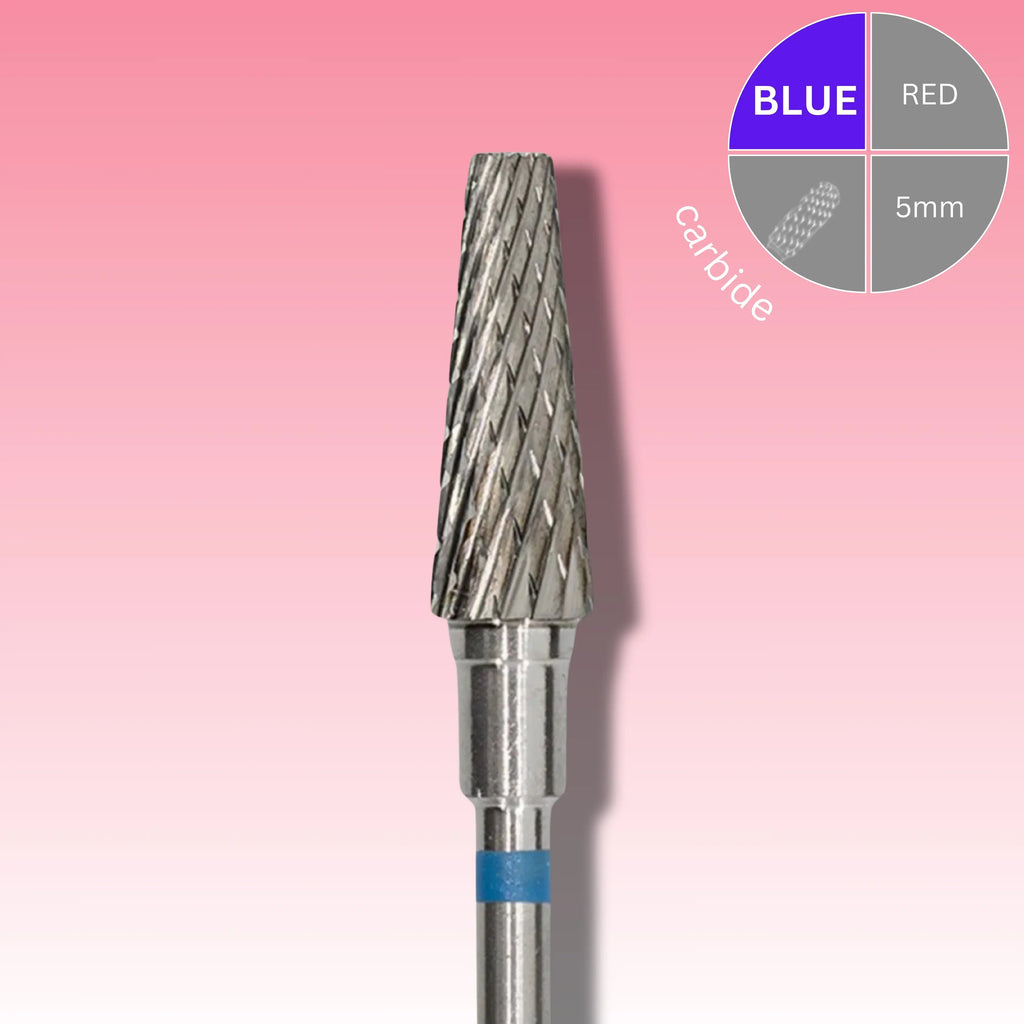 Afilara Carbide Nail Drill Bit - Crossed Corn - Blue 5mm.