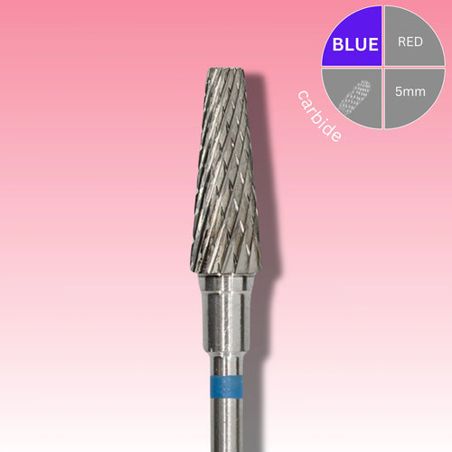 Afilara Carbide Nail Drill Bit - Crossed Corn - Blue 5mm.