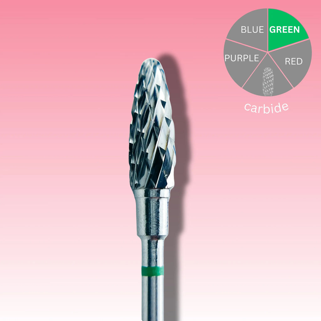 Afilara Carbide Nail Drill Bit - Corn - Green 5mm.